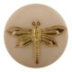 Golden Dragonfly Resin Cabinet Knobs